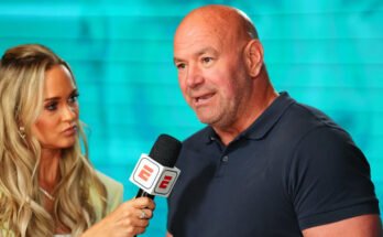 LAS VEGAS, Nevada - 12. elokuuta: UFC: n presidentti ja toimitusjohtaja Dana White ilmoittaa sopimuksen voittajat Dana White -sarjan uuden kauden aikana, ensimmäisen viikon UFC Apexissa 12. elokuuta 2025 Las Vegasissa, Nevadassa. (Kuva Chris Unger / Zuffa LLC: stä)