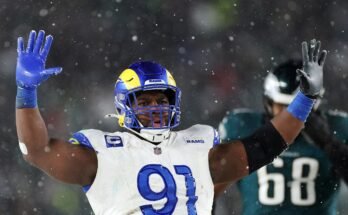 NFC Divisional Playoffs: Los Angeles Rams Philadelphia Eaglesia vastaan