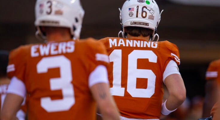 Texas WR herättää kiistanalaisia Arch Manningia vastaan Quinn Ewersin kommentteja