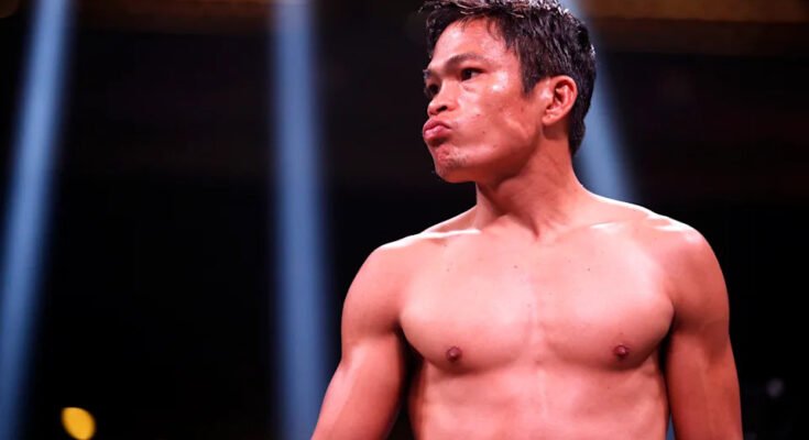 LAS VEGAS, Nevada - 26. helmikuuta: Fly IBF Jerwin Andajas -painon mestari odottaa puolustavansa Fernando Martinezia vastaan Chelseassa Cosmopolitan de Las Vegasissa 26. helmikuuta 2022 Las Vegasissa, Nevadassa. (Kuva: Steve Marcus / Getty Images)