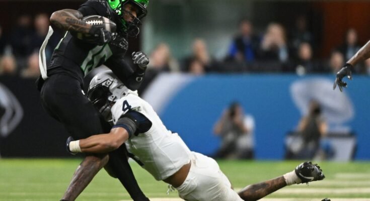 Jokainen puolustus Oregon Ducks 2025 -kalenterissa, luokiteltu tuotannolla