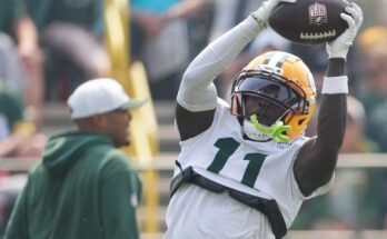 Green Bay Packers -vammat laajalle vastaanottajille, jotka kasvavat harjoitusleirillä