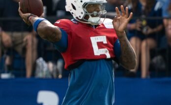 Anthony Richardson kamppailee punaisella alueella, kaksi minuuttia