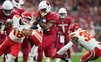 Arizona Cardinals loukkaava Snap Cours vs Chiefs
