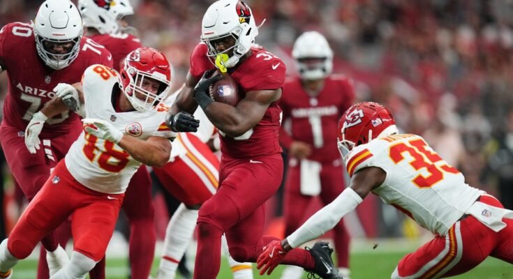 Arizona Cardinals loukkaava Snap Cours vs Chiefs