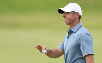 Portrush, Pohjois -Irlanti - 20. heinäkuuta: Pohjois -Irlannin Rory McIlroy putts kuudennella vihreällä 153. mestaruuden neljäntenä päivänä, joka on avoinna Royal Portrush Golf Clubille 20. heinäkuuta 2025 Portrushissa, Pohjois -Irlannissa. (Kuva: Christian Petersen / Getty Images)