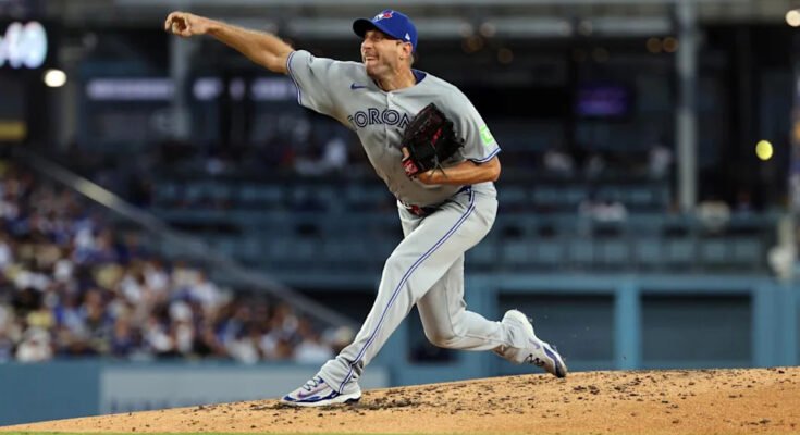 Toronto Blue Jays, Max Scherzer, kirja toisella kierroksella perjantaina.