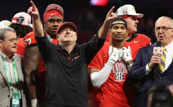 Georgia HC Kirby Smart kuivan mestaruuden jälkeen
