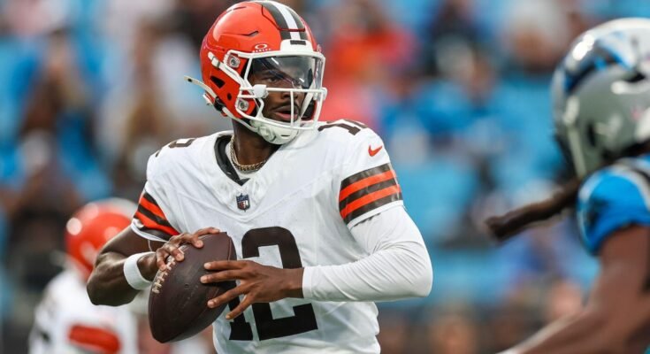 Sheder Sanders pohtii NFL: n esikauden alkua, kun taas Browns QB painostaa kohdistuspaikkaa vahvan suorituskyvyn jälkeen
