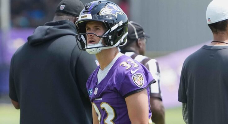 Ravens -harjoitusleirin muistikirja: Uusi kicker Tyler Loop saa John Harbaughin `` A +++ 'ensimmäisessä testissä stadionilla